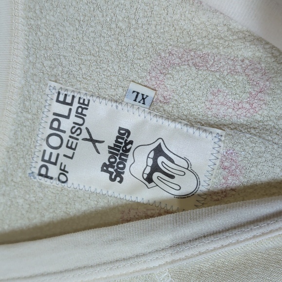 NWOT Raglan Tee. Super Soft People Of Leisure Rolling Stones Shirt. XL - Picture 5 of 6